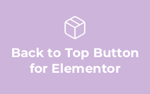 Back to Top Button for Elementor