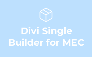 Divi Single Builder for MEC