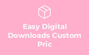 Easy Digital Downloads Custom Pric