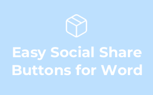Easy Social Share Buttons for Word