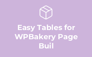 Easy Tables for WPBakery Page Buil