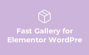 Fast Gallery for Elementor WordPre