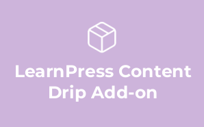 LearnPress Content Drip Add-on