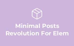 Minimal Posts Revolution For Elem