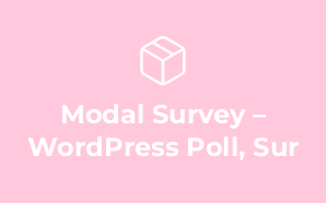 Modal Survey – WordPress Poll, Sur
