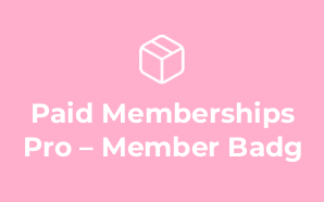 Paid Memberships Pro – Member Badg