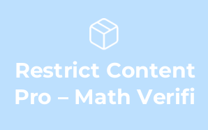 Restrict Content Pro – Math Verifi