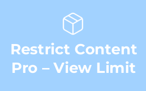 Restrict Content Pro – View Limit