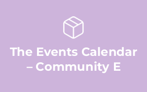 The Events Calendar – Community E