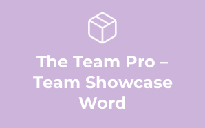 The Team Pro – Team Showcase Word