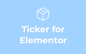 Ticker for Elementor