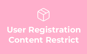 User Registration Content Restrict