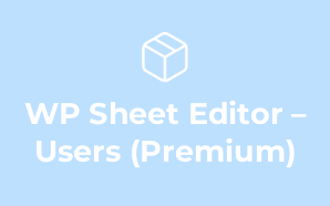 WP Sheet Editor – Users (Premium)