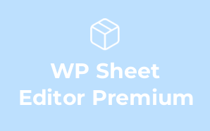 WP Sheet Editor Premium