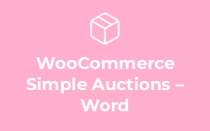 WooCommerce Simple Auctions – Word