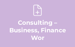 Consulting – Business, Finance Wor