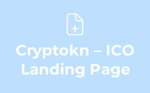 Cryptokn – ICO Landing Page & Cryp