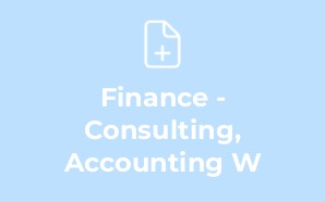 Finance - Consulting, Accounting W