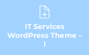 IT Services WordPress Theme – I
