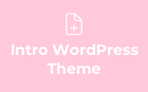 Intro WordPress Theme