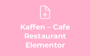 Kaffen – Cafe Restaurant Elementor