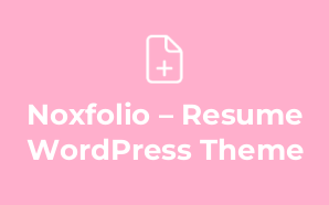 Noxfolio – Resume WordPress Theme