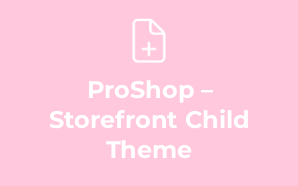 ProShop – Storefront Child Theme