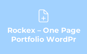 Rockex – One Page Portfolio WordPr