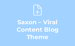 Saxon – Viral Content Blog Theme