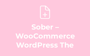 Sober – WooCommerce WordPress The
