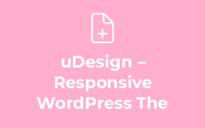uDesign – Responsive WordPress The